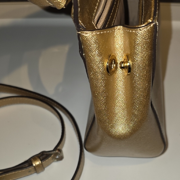 Michael Kors Gold Satchel Bag - Picture 11 of 16